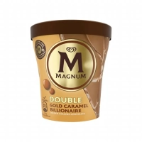 De perfecte balans tussen fluweelzacht roomijs met biscuitsmaak, swirls van toffee-kaneelsaus en Golden Caramel chocolade met knapperige topping